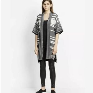 Vince striped open front cardigan